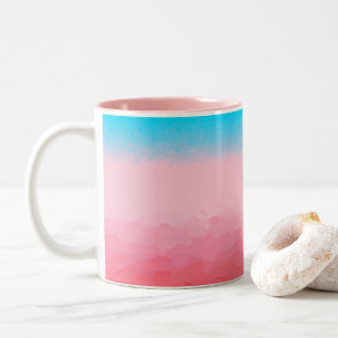 Tasse 2 Couleurs Turks and Caicos Blue et Coral Ombre