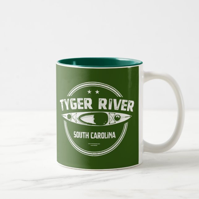 Tasse 2 Couleurs Tyger River, Caroline du Sud (Droit)
