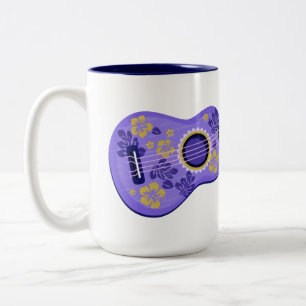 Tasse 2 Couleurs Ukulele nom personnalisé muette