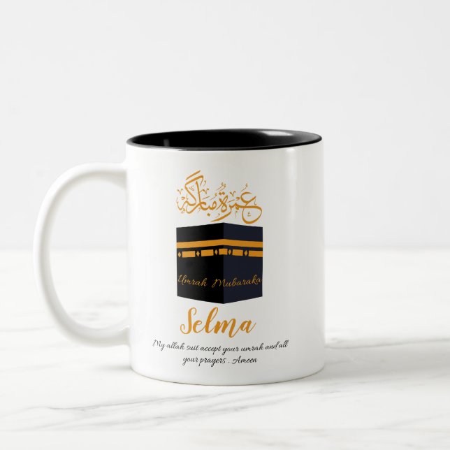 Tasse 2 Couleurs umrah moubarak (Gauche)