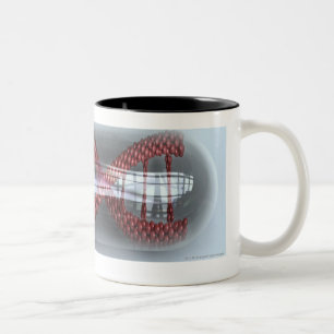 Tasse 2 Couleurs Un brin d'ADN dans une capsule