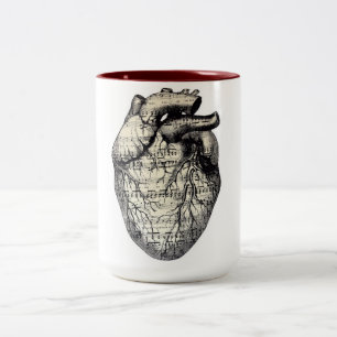 Tasse 2 Couleurs Un coeur musical