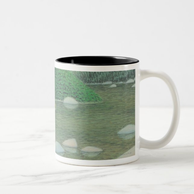 Tasse 2 Couleurs Un coin silencieux dans Moutains (Droit)
