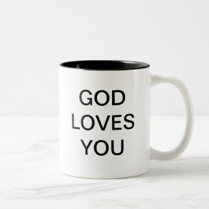 TASSE 2 COULEURS UN DIEU VOUS AIME