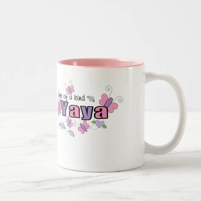 Tasse 2 Couleurs Un d'un YaYa aimable (Droit)
