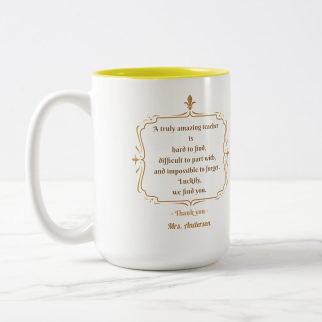 Tasse 2 Couleurs Un enseignant vraiment extraordinaire est difficil (Gauche)
