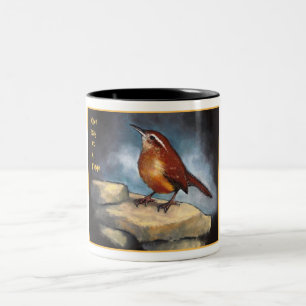 Tasse 2 Couleurs Un jour à la fois : Roitelet de Caroline au paste
