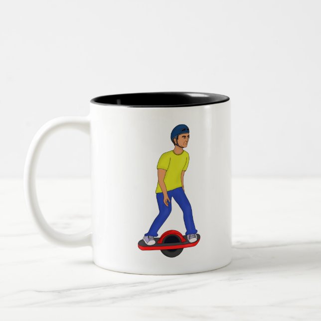 Tasse 2 Couleurs Un mec qui bouge (Gauche)
