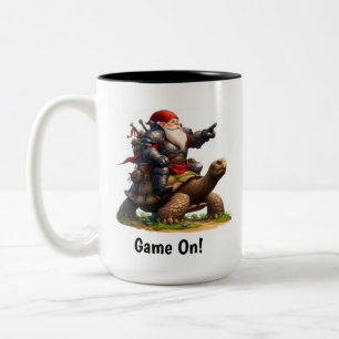 Tasse 2 Couleurs Un petit guerrier nome Poster avec sa tortue