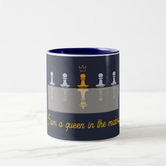 Tasse 2 Couleurs Un pion d'or destiné à être reine