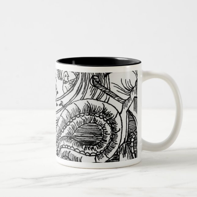 Tasse 2 Couleurs Un serpent de mer (Droit)