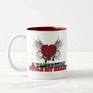 Tasse 2 Couleurs Un Tanzanien a volé mon coeur