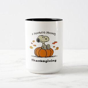 Tasse 2 Couleurs Un Thanksgiving d'arachides