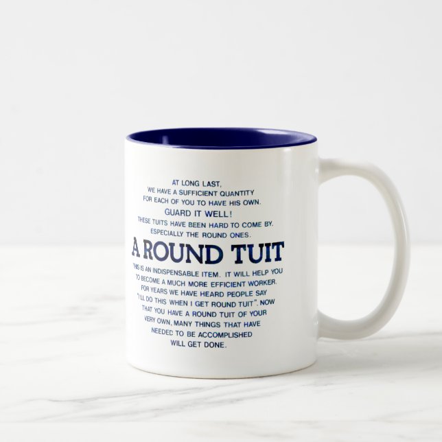 Tasse 2 Couleurs Un Tuit rond (Droit)