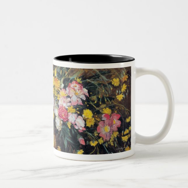 Tasse 2 Couleurs Un vase de fleurs (Droit)