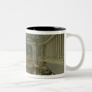 Tasse 2 Couleurs Une cavalcade dans l'école d'équitation d'hiver