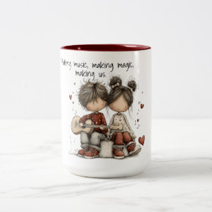 Tasse 2 Couleurs Une chanson faite pour deux