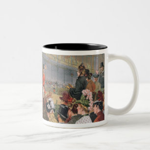 Tasse 2 Couleurs Une course de cheval, 1886