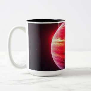 Tasse 2 Couleurs Une planète rouge vif