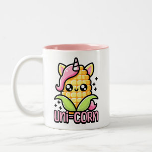 Tasse 2 Couleurs Uni-Corn ! Cute Unicorn Corn Pun