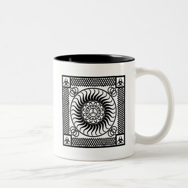 Tasse 2 Couleurs Unique ornement celtique (Droit)