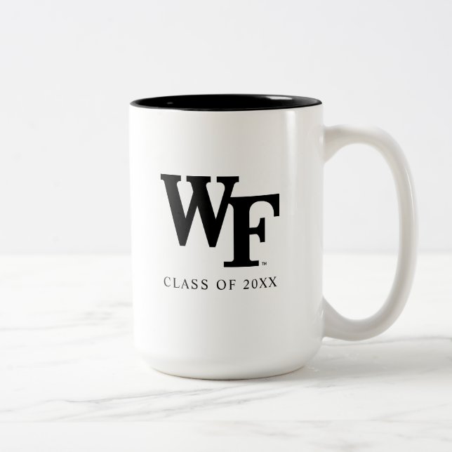 Tasse 2 Couleurs Université Wake Forest | WF (Droit)