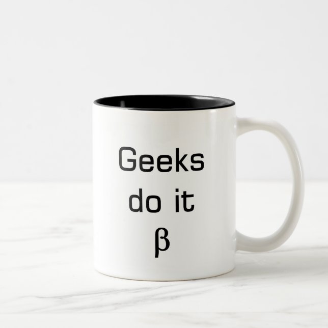 Tasse 2 Couleurs usage de geek (Droit)