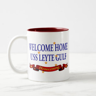 Tasse 2 Couleurs USS Leyte Gulf à la maison bienvenu