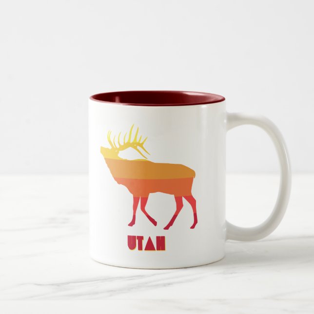 Tasse 2 Couleurs Utah Elk (Droit)