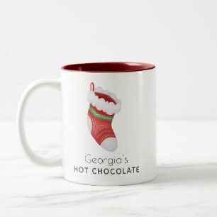 Tasse 2 Couleurs Vacances de Noël Enfants Cute Festif