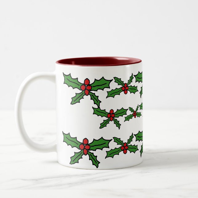 Tasse 2 Couleurs Vacances Holly (Gauche)
