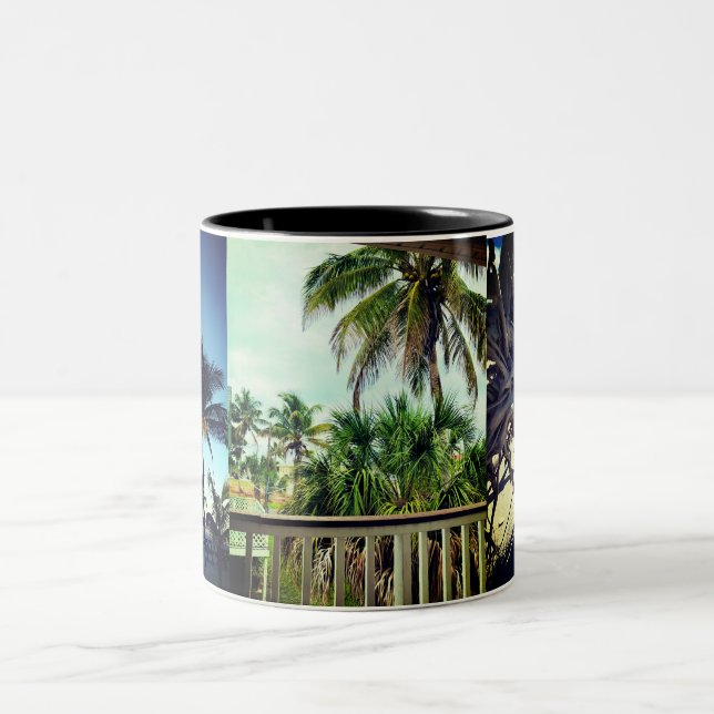Tasse 2 Couleurs Vacances Palm Tree  (Centre)