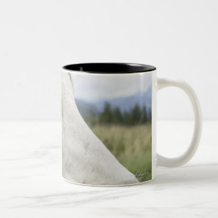Tasse 2 Couleurs Vache Brown avec un signe dans lui ? oreille de s