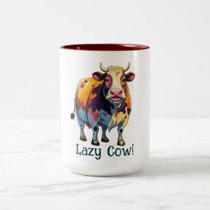 Tasse 2 Couleurs Vache pâle