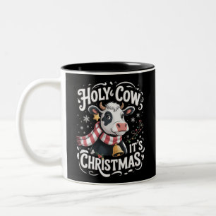 Tasse 2 Couleurs Vache sacrée C'est Xmas Drôle Amateur De Vaches An