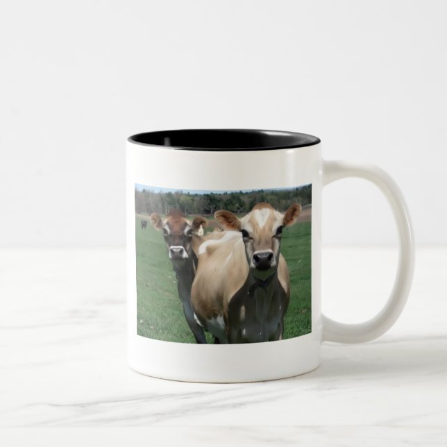 Tasse 2 Couleurs Vaches du Jersey (Droit)