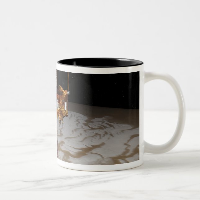 Tasse 2 Couleurs vaisseau spatial Mars Odyssey (Droit)