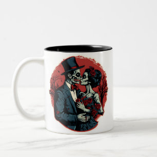 Tasse 2 Couleurs Valentines jour zombies amour