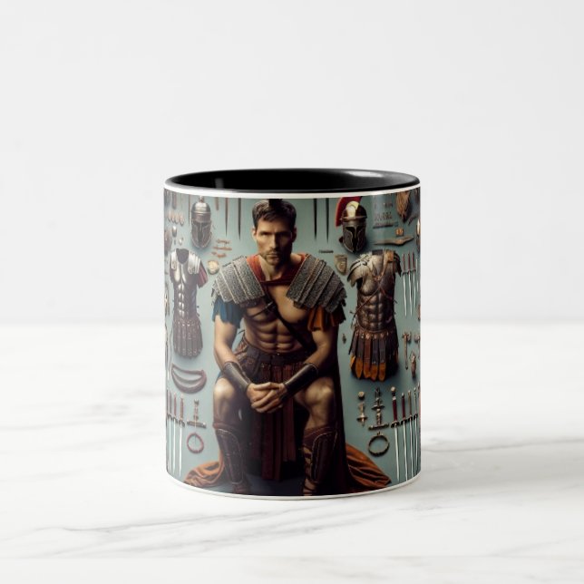 Tasse 2 Couleurs Valeur du gladiateur romain (Centre)