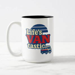 Tasse 2 Couleurs VANtastic Red Cream Blue Edition
