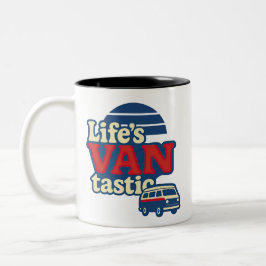 Tasse 2 Couleurs VANtastic Red Cream Blue Edition