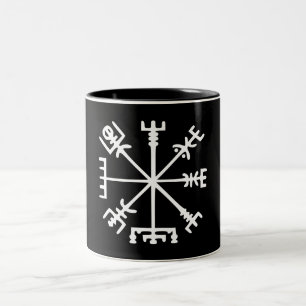 Tasse 2 Couleurs Vegvísir (boussole de Viking)