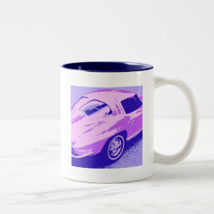 Tasse 2 Couleurs Véhicules classiques de fenêtre fractionnée