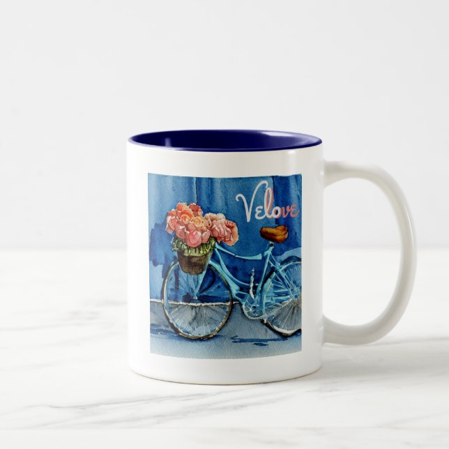 Tasse 2 Couleurs Velo Love Cycling (Droit)