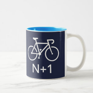 Tasse 2 Couleurs Vélo N+1