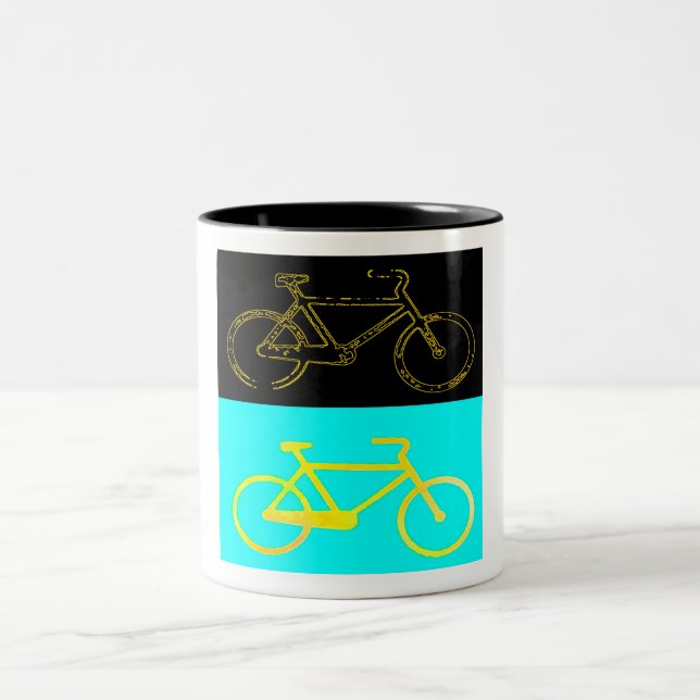 Tasse 2 Couleurs Vélos (Centre)