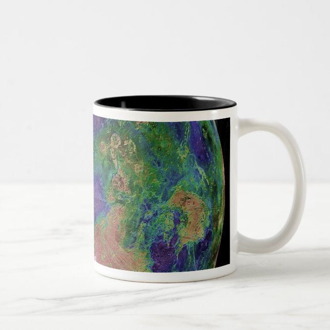 Tasse 2 Couleurs Vénus centré sur le pôle Nord (Droit)