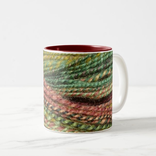 Tasse 2 Couleurs verdure à main (Devant droit)