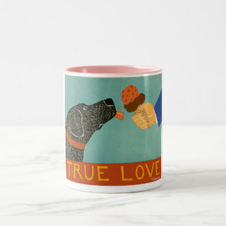 Tasse 2 Couleurs Véritable Mug-Stephen Huneck Rose-Aimer