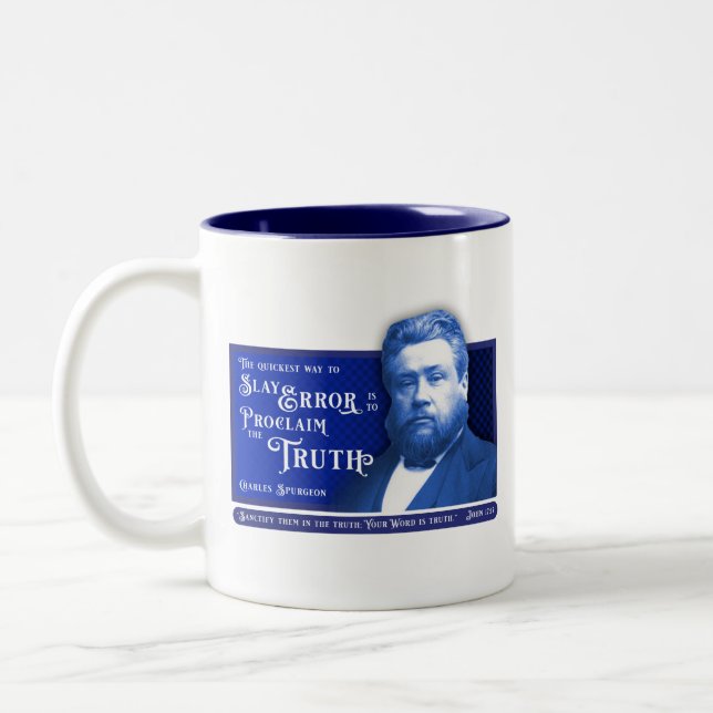 Tasse 2 Couleurs Vérité de l'espurgeon c. erreur (Gauche)